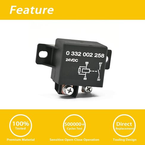 0332002258 مناسب لمرحل الطاقة العادي المفتوح من Bosch، 24V 50A in Saudi Arabia