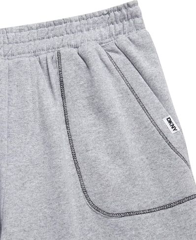 DKNY Boys' Shorts Set - 2 Piece Soft Fleece Pullover Crewneck T-Shirt and Shorts for Boys with Elastic Waistband (Sizes:8-12) in Saudi Arabia