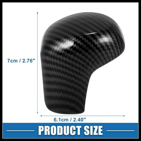 Gear Shift Knob Cover Automatic Transmission Lever Trim for Honda Civic 10th Gen 2016 2017 2018 2019 2020 2021 ABS Carbon Fiber Pattern Black Durable Material in Saudi Arabia