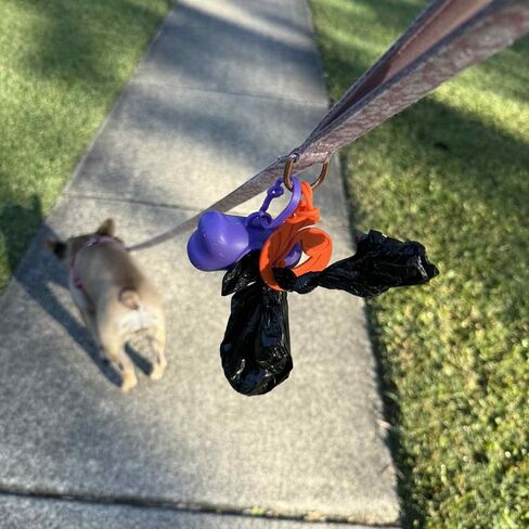 Dog Poop Bag Holder for Dog Leash | Dog Waste Bag Holder for Leash | For Used & Unused Dog Poop Waste Bags | Dog Walking Accessories | Poop Bag Carrier for Backpack & Stroller, FurSentials Twin pack in Saudi Arabia