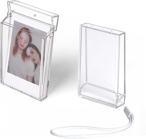 حقيبة تخزين حامل الصور Orga'Neat لفيلم Fujifilm Instax Mini Film 12/11/90/40/9/8/7/7+/EVO، حامل صور Instax Mini من جلد البولي يوريثان مع جيب خارجي، حتى 50 صورة (أسود) in Kuwait