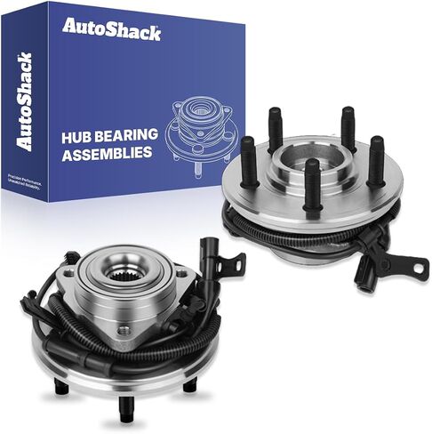 AutoShack Front Wheel Hub Bearing Assemblies with ABS| Replacement for 2006-2010 Ford Explorer 2007-2010 Ford Explorer Sport Trac 2006-2010 Mercury Mountaineer | 2-PC in Saudi Arabia
