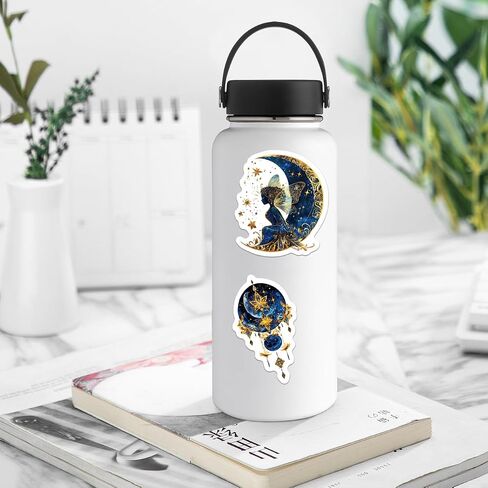 50-Piece Fantasy Book Stickers - Ocean Jungle Animals, Nature Scenes, Landmarks – Waterproof Vinyl Stickers for Scrapbooks, Laptops, Water Bottles in Kuwait