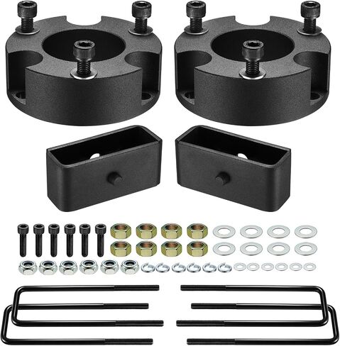 طقم رفع التسوية BDFHYK 3 بوصة أمامي و2 بوصة، متوافق مع Toyota Tacoma 4WD 2005-2022، 6061-T6 طقم تسوية فواصل دعامة الألومنيوم من أجل تاكوما in Saudi Arabia