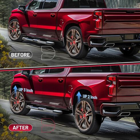 طقم رفع التسوية BDFHYK 3 بوصة أمامي و2 بوصة، متوافق مع Toyota Tacoma 4WD 2005-2022، 6061-T6 طقم تسوية فواصل دعامة الألومنيوم من أجل تاكوما in Saudi Arabia