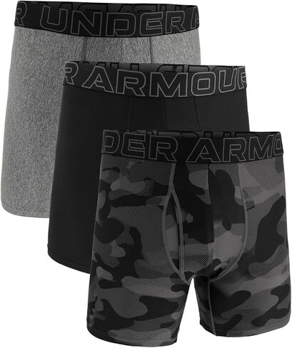 تحت Armor Men's 3 عبوات الأداء التقنية طباعة 6 "الملاكم in Kuwait