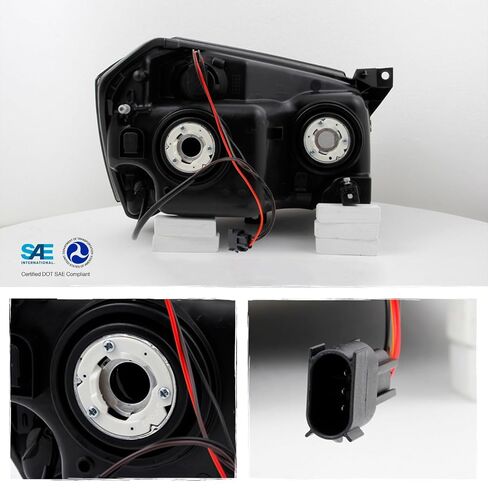 AKKON - For Dodge Magnum OE Replacement Chrome Bezel Headlights Driver/Passenger Head Lamps Pair New in Saudi Arabia