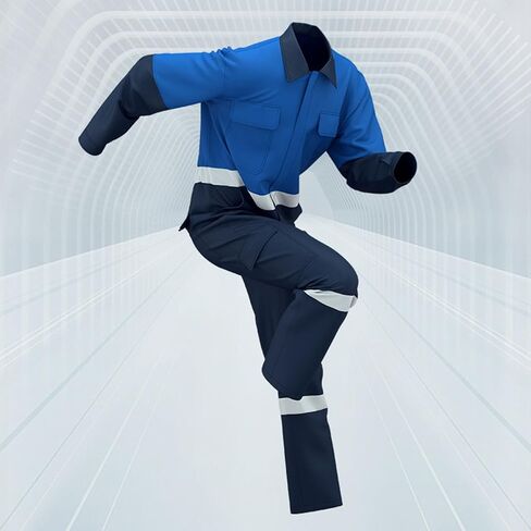 Mens Work Coveralls Mechanic Laple Workwear Jumpsuits Long Sleeve Coverall Stain Resistant and wear-Resistant Suit in Saudi Arabia