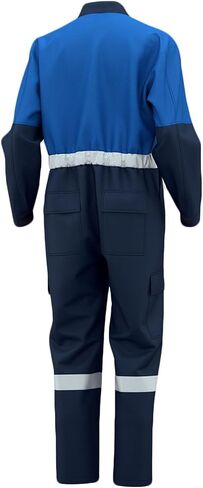 Mens Work Coveralls Mechanic Laple Workwear Jumpsuits Long Sleeve Coverall Stain Resistant and wear-Resistant Suit in Saudi Arabia