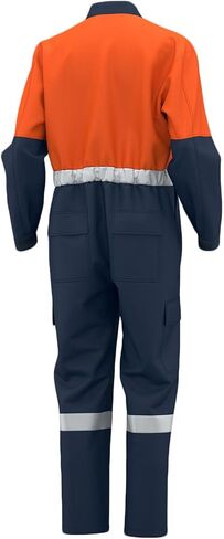 Mens Work Coveralls Mechanic Laple Workwear Jumpsuits Long Sleeve Coverall Stain Resistant and wear-Resistant Suit in Saudi Arabia