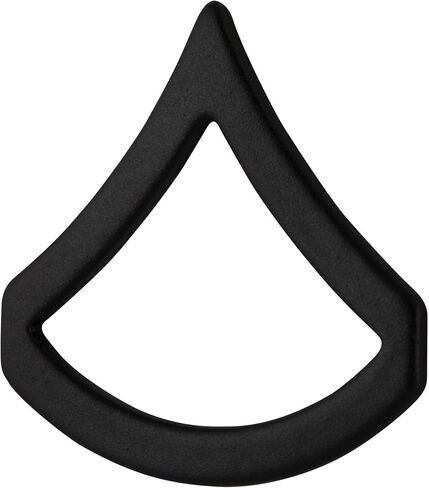 U.S. Army Private First Class Subdued Black Metal Rank Pair in Saudi Arabia