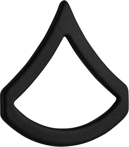 U.S. Army Private First Class Subdued Black Metal Rank Pair in Saudi Arabia