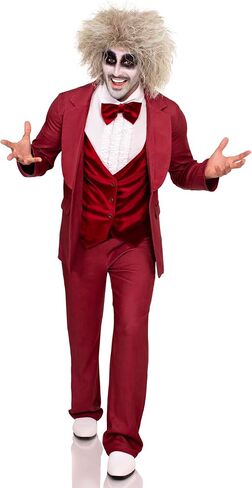 Beetle Groom Costume Includes Jacket With Attached Velvet Vest, Dickey With Bow Tie, and Pants in Saudi Arabia