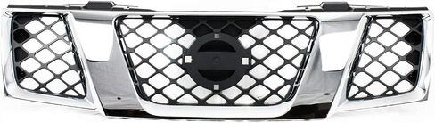 Garage-Pro Grille Assembly Compatible with Nissan Pathfinder 2005-2007/Frontier 2005-2008 Chrome Shell/Textured Black Insert in Saudi Arabia