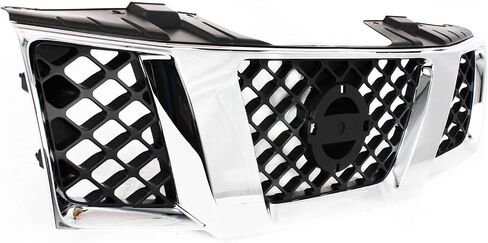 Garage-Pro Grille Assembly Compatible with Nissan Pathfinder 2005-2007/Frontier 2005-2008 Chrome Shell/Textured Black Insert in Saudi Arabia