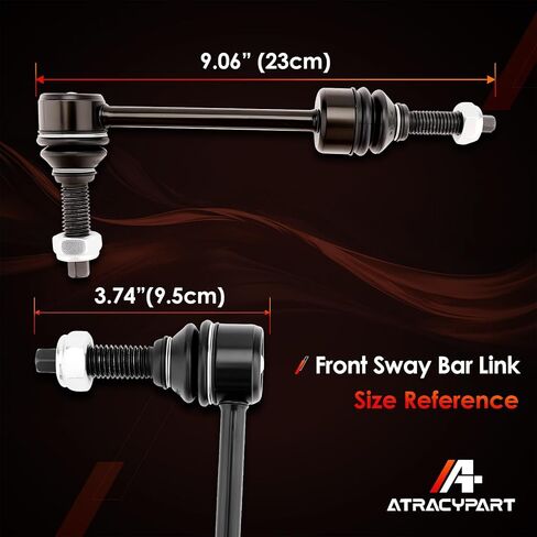 Front Sway Bar (14MM Top Bolt Diameter) Stabilizer End Links Zinc-Nickel Alloy Suspension Kit Left & Right 2Pcs, Compatible With 2019-2024 Dodge Ram 1500, Replaces#: K750996 in Saudi Arabia