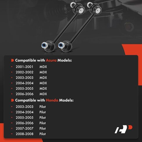 A-Premium 2 x Rear Sway Bar Links Stabilizer Bar Links, Compatible with Honda Pilot 2003-2008 & Acura MDX 2001-2006 in Saudi Arabia