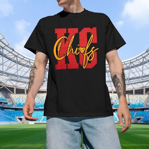 Football Shirts for Men Game Day Football Fan T-Shirt Casual Rugby Team Graphic Short Sleeve Tees in Kuwait