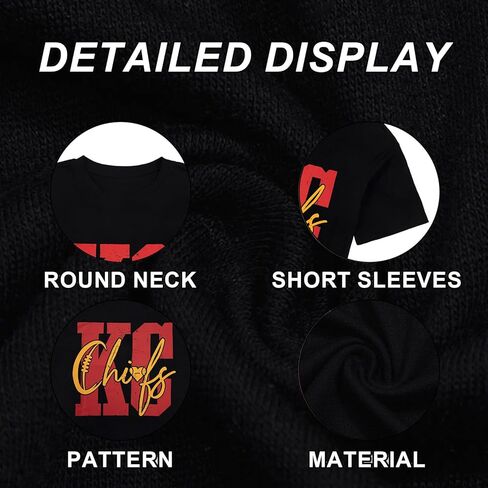 Football Shirts for Men Game Day Football Fan T-Shirt Casual Rugby Team Graphic Short Sleeve Tees in Kuwait