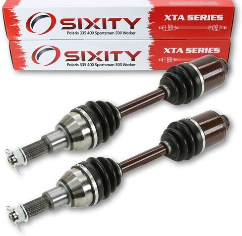 Sixity XTA Rear Left & Right CV Axles compatible with Polaris 335 400 Sportsman 500 Worker Pair 2001 2000 1999 in Saudi Arabia