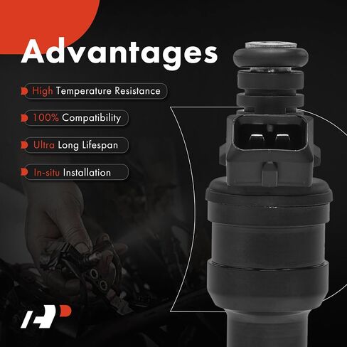 A-Premium Fuel Injectors Set of 6 Compatible with Jeep XJ Series Wagoneer, Cherokee, MJ Series Comanche, 1987-1990 in Saudi Arabia