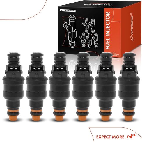 A-Premium Fuel Injectors Set of 6 Compatible with Jeep XJ Series Wagoneer, Cherokee, MJ Series Comanche, 1987-1990 in Saudi Arabia