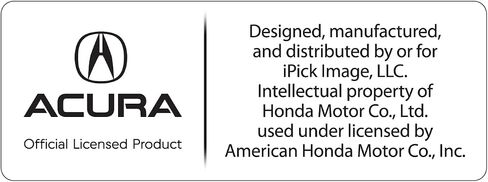 iPick Image for Acura Dual Chrome Logo in 3D on Black Stainless Steel License Plate for Decorative in Saudi Arabia