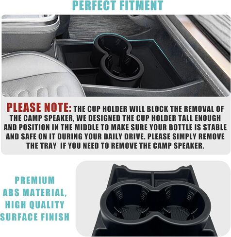 BestEvMod for Rivian R1T R1S Lower Center Console Organizer Tray Compatible with Rivian R1T R1S 2022 2023 2024 Fit 32oz Bottle Accessories(Yellow) in Kuwait