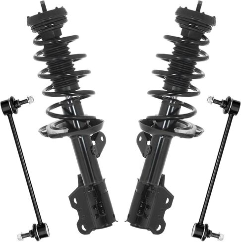 Detroit Axle - AWD Front Struts Sway Bars for 2013-2022 Chevrolet Trax Buick Encore 2 Struts with Coil Spring 2 Sway Bar End Links 2014 2015 2016 2017 2018 2019 2020 2021 Replacement Suspension in Saudi Arabia