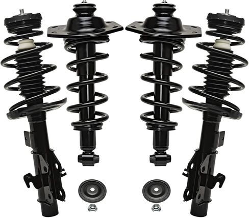Detroit Axle - 3.6L Struts for 2011-2012 Chevrolet Camaro, 4 Front Rear Struts with Coil Spring Replacement Suspension Quick Install Ready Strut Shock Assembly in Saudi Arabia