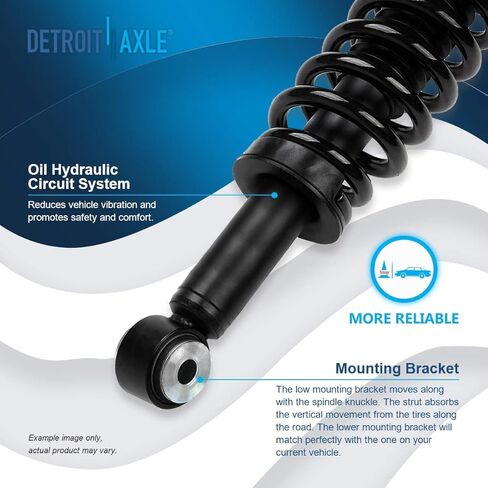 Detroit Axle - Front Struts Kit for 07-13 Ford Expedition Lincoln Navigator, Struts & Coil Spring Tie Rods Sway Bars Boots 2007 2008 2009 2010 2011 2012 2013 Replacement Suspension in Saudi Arabia
