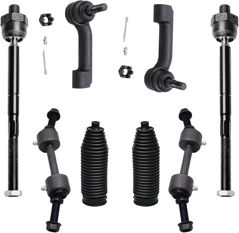 Detroit Axle - Front Struts Kit for 07-13 Ford Expedition Lincoln Navigator, Struts & Coil Spring Tie Rods Sway Bars Boots 2007 2008 2009 2010 2011 2012 2013 Replacement Suspension in Saudi Arabia