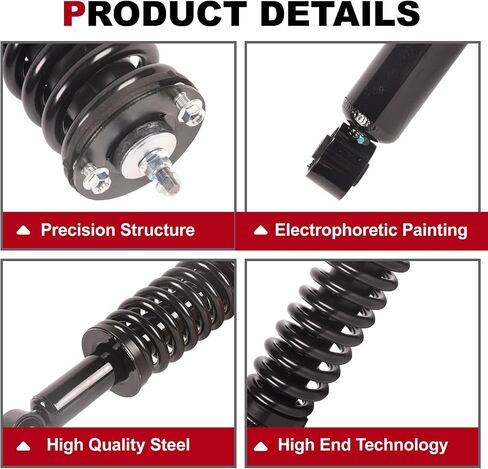 TOPAZ Front Struts Complete Assembly 171352L 171352R Replacement for Toyota Tacoma 1995-2004 4WD, for Toyota Tacoma 1998-2004 2WD PreRunner (Pack of 2) in Saudi Arabia