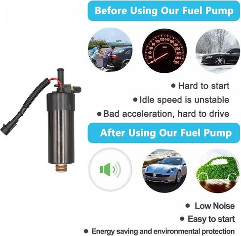 Fuel Pump with pressure valve for Johnson Evinrude 200HP 225HP 250HP 300HP E-TEC 90 DEG 3.3L 3.4L 2005-2014 Replaces 5006063 5010821(pattern with schrader valve) in Saudi Arabia