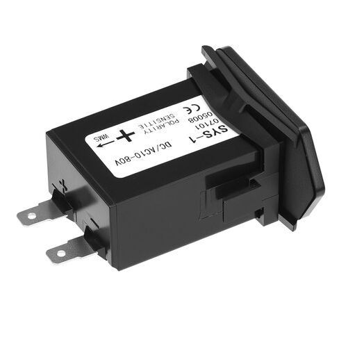 QWORK Mechanical Hour Meter - DC 10-80V Range for Diesel Engines, Boats, Generators in Saudi Arabia