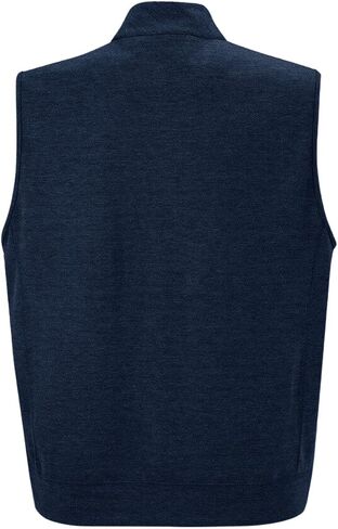 Mens Quarter Zip Sleeveless Golf Vest Pullover Stand Collar Casual Vests Outerwear in Saudi Arabia