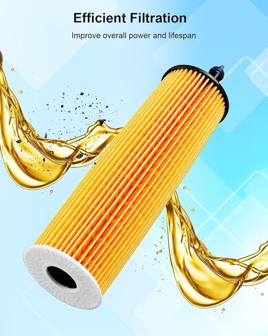 Engine Oil Filters with Gasket Fit for Mercedes-Benz Sprinter 2500 3500 3500XD 2023 2024 Replace A6541801100 6541801100, 4 Pcs in Saudi Arabia