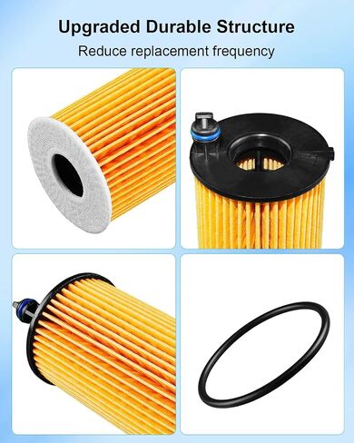 Engine Oil Filters with Gasket Fit for Mercedes-Benz Sprinter 2500 3500 3500XD 2023 2024 Replace A6541801100 6541801100, 4 Pcs in Saudi Arabia