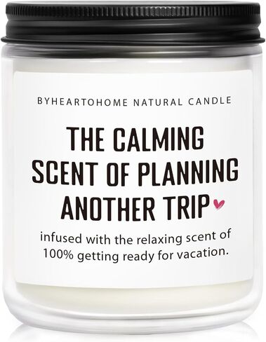 Travel Gifts for Women, Gifts for Travelers, Best Present for People Who Travel, Unique International Traveler Planner Vacation Retirement Present Candle for Women, Her, Couple, Friend in Saudi Arabia