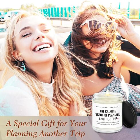 Travel Gifts for Women, Gifts for Travelers, Best Present for People Who Travel, Unique International Traveler Planner Vacation Retirement Present Candle for Women, Her, Couple, Friend in Saudi Arabia