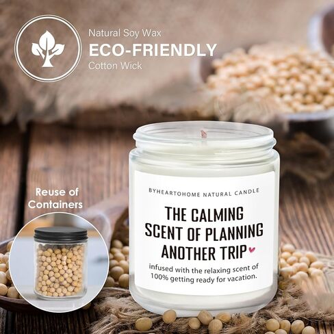 Travel Gifts for Women, Gifts for Travelers, Best Present for People Who Travel, Unique International Traveler Planner Vacation Retirement Present Candle for Women, Her, Couple, Friend in Saudi Arabia
