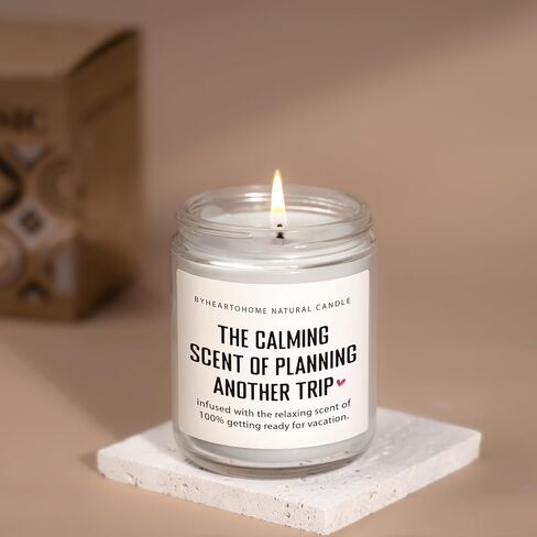 Travel Gifts for Women, Gifts for Travelers, Best Present for People Who Travel, Unique International Traveler Planner Vacation Retirement Present Candle for Women, Her, Couple, Friend in Saudi Arabia