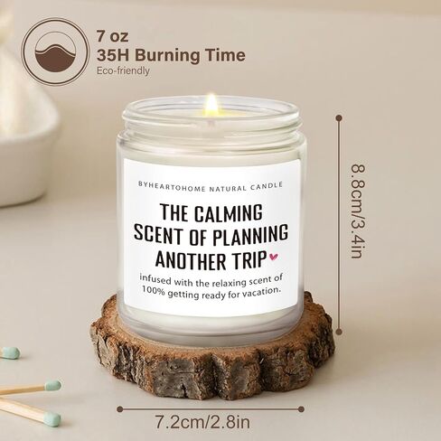 Travel Gifts for Women, Gifts for Travelers, Best Present for People Who Travel, Unique International Traveler Planner Vacation Retirement Present Candle for Women, Her, Couple, Friend in Saudi Arabia
