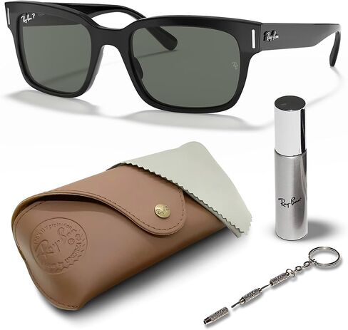 Ray-Ban RB2190 JEFFREY Square Shaped Sunglasses for Men & Women with Official RAYBAN Eyewear Kit in Saudi Arabia
