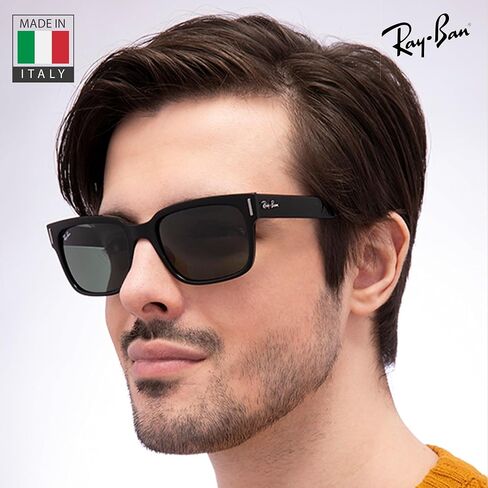 Ray-Ban RB2190 JEFFREY Square Shaped Sunglasses for Men & Women with Official RAYBAN Eyewear Kit in Saudi Arabia