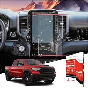 Tempered Glass Screen Protector For Dodge Ram 1500 2019-2024,12In Infotainment Protective Film Compatible with Ram 2500 3500 Accessories in Kuwait