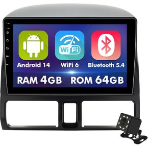 9 Inch IPS Touchscreen Android 12 Car Stereo for Honda CR-V 2002-2006 with Wireless CarPlay & Android Auto 2+32GB Car Radio, Support GPS, WiFi 6, Bluetooth 5.4, FM Radio, Backup Camera, SWC, Dual USB in Saudi Arabia