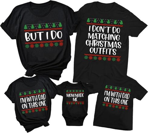 I Don't Do Matching Christmas Outfits Shirt, Matching Family Christmas Shirt, Xmas Party, Pajamas Shirt in Saudi Arabia