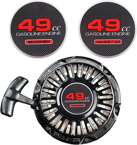 2pcs 49cc Modified Item 69730 Pull Starter Sticker Mini Bike Stickers for Predator 212 Engine Coleman CT200U BT200X KT196 Baja Monster Mega Moto MB200 Go Kart 196cc 224cc 200cc (49cc Modified+69730) in Kuwait