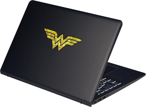 ملصق كهربائي مرخص رسميًا من DC Comics Wonder Woman Automotive أصفر عاكس على شكل قبة (3.8 بوصة × 1.8 بوصة) ملصق فينيل ثلاثي الأبعاد مناسب لجميع الأحوال الجوية للسيارة وزجاجة المياه والكمبيوتر المحمول والهاتف والمزيد | صنع في الولايات المتحدة الأمريكية in Saudi Arabia